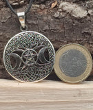 Anhänger 457 Lebensbaum mit Triple Goddess - Silber