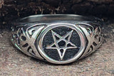 Ring Pentagramm, Gr. 52-70 (edpe) - Edelstahl