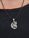 Anhänger 469 Drache im Mond - Silber