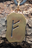 Anhänger 87 Fehu - Bronze