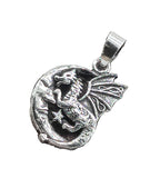 Anhänger 469 Drache im Mond - Silber