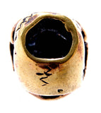 Bartperle Totenkopf 6 mm - Bronze