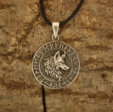 Anhänger 352 Wolfskopf - Silber
