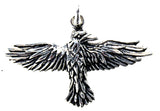 Anhänger 29 Rabe - Silber