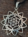 Anhänger 203 Blume des Lebens - Silber