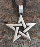 Anhänger 70 Pentagramm - Zinn