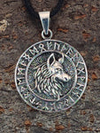 Wolfskopf 352 mit Korbkette - Silber