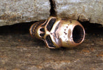 Bartperle Totenkopf 6 mm - Bronze