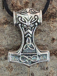Thorshammer 223 mit Königskette - Silber