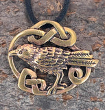 Anhänger 124 Rabe - Bronze