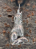 Anhänger 30 Wolf - Edelstahl
