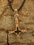 Anhänger 71 Wolfskreuz - Bronze