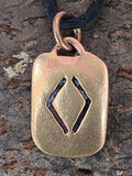 Anhänger 107 Ingwaz - Bronze