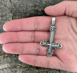 Anhänger 28 Kreuz - Zinn