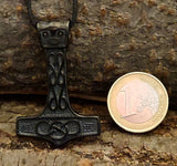 Anhänger 200 Schwarzer Thorshammer - Edelstahl
