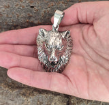 Anhänger 178 Wolfskopf - Edelstahl