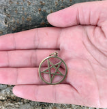 Anhänger 28 Pentagramm - Bronze