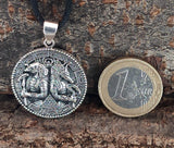 Anhänger 410 Horus und Anubis - Silber