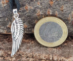 Flügel 183 mit Schlangenkette - Silber