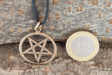 Anhänger 28 Pentagramm - Bronze