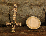 Anhänger 71 Wolfskreuz - Bronze