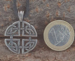 Keltischer Knoten 109 mit Schlangenkette - Silber