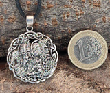Anhänger 349 Odin mit Raben - Silber