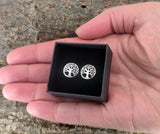Ohrstecker 25 Lebensbaum - Silber