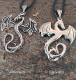 Anhänger 20 E Drache - Edelstahl