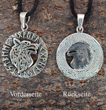 Anhänger 353 Wolfskopf - Silber