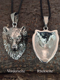 Anhänger 178 Wolfskopf - Edelstahl