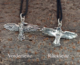 Anhänger 29 Rabe - Silber