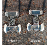 Axt 154 mit Schlangenkette - Silber