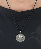 Anhänger 348 Odin mit Raben - Silber