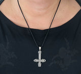 Anhänger 28 Kreuz - Zinn