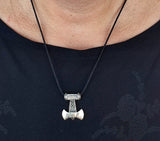 Axt 154 mit Schlangenkette - Silber