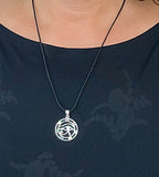 Anhänger 417 Auge des Horus mit Chakra Steinen - Silber