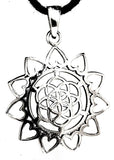 Anhänger 203 Blume des Lebens - Silber