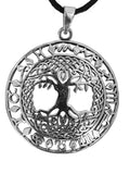 Lebensbaum 211 mit Schlangenkette - Silber