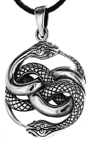 Anhänger 237 Schlangen - Silber