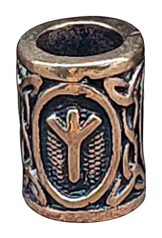 Bartperle Rune Algiz - 1 - Bronze