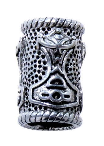 Bartperle Thorshammer 5 mm - Edelstahl