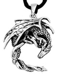Drache 288 mit Schlangenkette - Silber