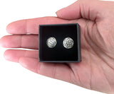 Ohrstecker 23 Blume des Lebens - Silber