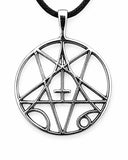 Pentagramm 56 mit Schlangenkette - Silber