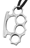 Schlagring 177 mit Schlangenkette - Silber