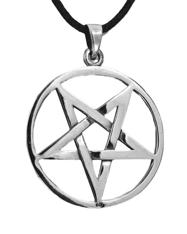 Pentagramm 138 mit Schlangenkette - Silber