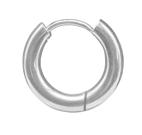 Klappcreole silbern 10mm- Edelstahl kcsi07