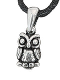 Eule 207 mit Schlangenkette - Silber