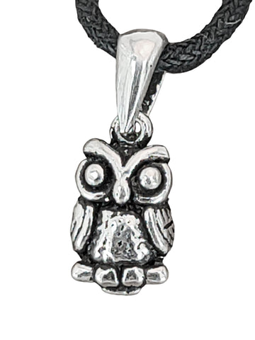 Eule 207 mit Schlangenkette - Silber